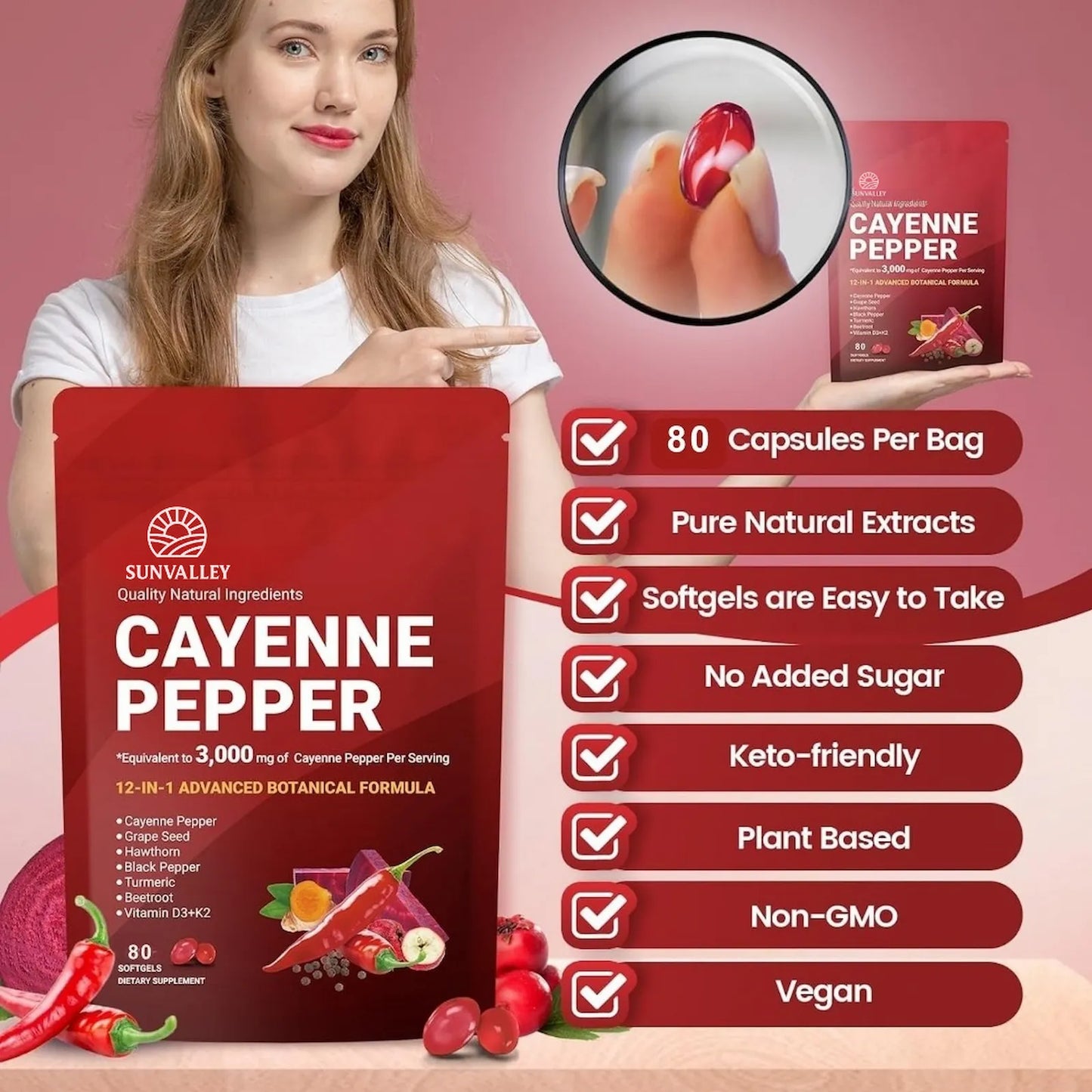 Cayenne Pepper Softgels For Men